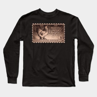 Centennial of the American Poultry Industry Stamp Long Sleeve T-Shirt